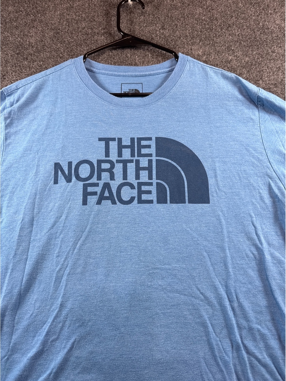 The North Face Mens XXL Blue Logo Short Sleeve Graphic T Shirt TNF